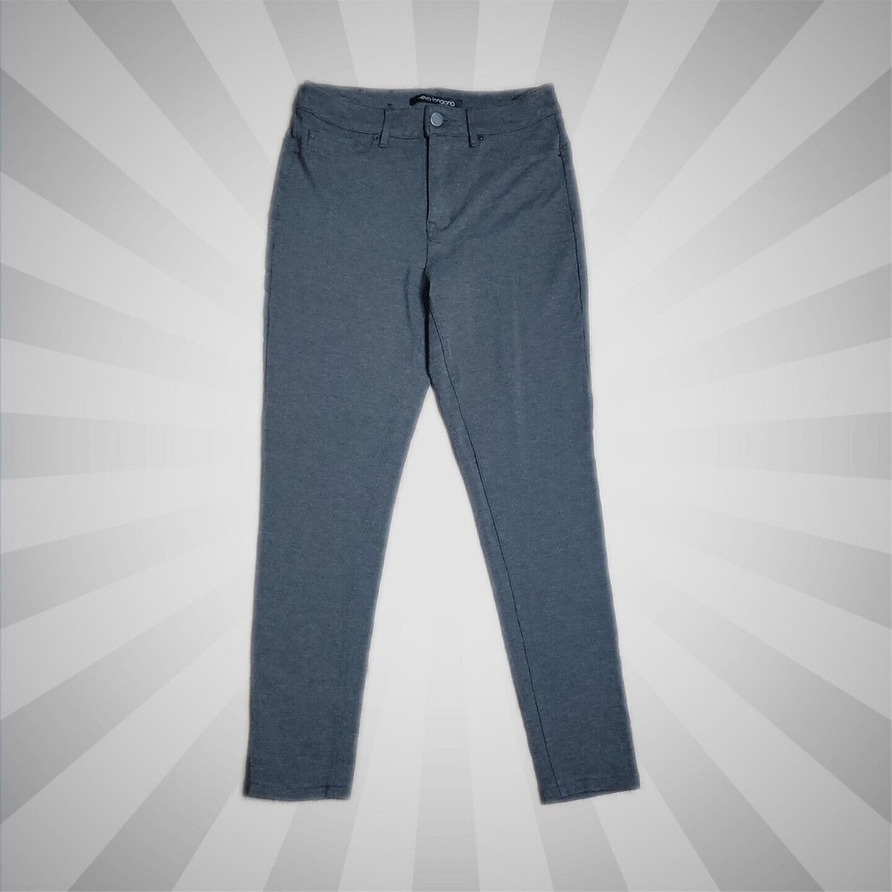Eva Longoria High Rise Skinny Pants ~ Sz 10 ~ Gray ~ 27" Inseam